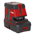 Produktbild: STIER Kreuzlinienlaser 150° x 130° mit 5 Lotpunkten, grün