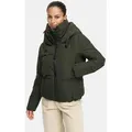 Produktbild: Marikoo Winterjacke Ninikaa kurze Winterjacke mit extra hohem Windschutzkragen grün M (38)