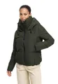 Produktbild: MARIKOO Damen Winterjacke (XS-XXL) - gesteppt, mit Kapuze, innen Fleecefutter - N086 - DarkOlive Größe M - Gr.M
