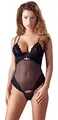 Produktbild: Cottelli Collection Lingerie Damen Stringbody, schwarz, 1 Stück