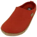 Produktbild: Haflinger Emils Toffel Filzpantoffel Hausschuh mit Ledersohle Unisex Hausschuh orange 40 EU