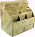 Produktbild: Vintage Schreibtisch Ordner, Schreibtisch Ablage - weiß Modell 1 - 30*30*20 cm