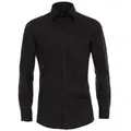 Produktbild: VENTI Langarmhemd Hemd unifarben slim fitKent schwarz 42