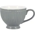 Produktbild: Greengate Tee Tasse ALICE STONE GREY Grau Keramik Teetasse Henkel 400 ml