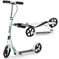 Produktbild: SOKE City Urban Scooter für Freizeitfahrten - Klappbarer, Verstellbarer Lenker - ABEC-9-Carbonlager aus verchromtem Stahl - PU-Räder 88A- Aluminiumdeck Weiß