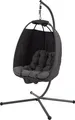 Produktbild: SVITA NELLY Hängesessel mit Gestell klappbar Hängestuhl Hängesitz Hängekorb Dunkelgrau