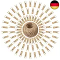 Produktbild: Holzwäscheklammer 100 STK Braun Holzklammern Mini - 3.5CM Kleine Deko