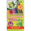 Produktbild: Jolly Buntstifte Supersticks Kinderfest Bruchfeste & ungiftige Farbstifte Made in Austria 12 Stifte (Mehrfarbig, 12 x) (3000-0246)