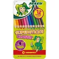 Produktbild: Jolly Buntstifte Supersticks Classic, 3000-0246, kinderfest, sortiert, im Metalletui, 12 Stück