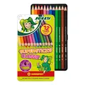 Produktbild: JOLLY 3000-0246 Buntstifte Supersticks Kinderfest | Bruchfeste, ungiftige Farbstifte | Made in Austria | 12 Stifte