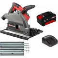 Produktbild: Einhell Tauchsäge TP-PS 18/165 Li BL -Führungsschiene, mit Akku 4.0 Ah