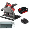 Produktbild: Einhell Tauchsäge TP-PS 18/165 Li BL -Führungsschiene, mit Akku 4.0 Ah