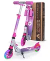 Produktbild: Apollo Skyracer City Roller mit LED Leuchträdern | Roller Kinder 6 Jahre | City Scooter mit Federung | Tretroller für Kinder und Teens | Kinder Roller klappbar und höhenverstellbar