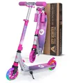 Produktbild: Apollo Cityroller Skyracer LED City Scooter Kinder, Tretroller mit Federung, klappbarer Kinderroller, höhenverstellbar