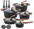 Produktbild: Granite Pot Set Pan Cookware Induction Gas 15-pc