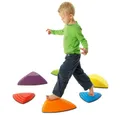 Produktbild: Gonge Balancetrainer Balanciersteine-Set Fluss-Steine, Äußerst stabil und langlebig: Belastbar bis 100 kg