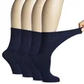 Produktbild: Damen Bambus Diabetiker Crew Socken | Superweiche Dünne & Atmungsaktiv Socken...