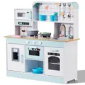 Produktbild: VEVOR Kinderküche Kinder Spielküche Spielzeugküche 24-teiliges Zubehör Weiß