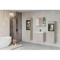 Produktbild: Badmöbel-Set 5-tlg. Madrit mit LED ca. 120 cm Kaschmir/Beige