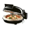 Produktbild: GOURMETmaxx Elektrischer Pizza-Ofen | Bis zu 420°C - Mit Pizzastein, Temperatureinstellung & 30min. Timer | Der Minibackofen ist ideal zum Backen von Pizza, knusprigen Brot und mehr | 1800W [⌀ 30 cm]