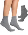 Produktbild: Bambus Kurzsocken Damen 2er Pack, weich, atmungsaktiv, Kurzschaft, Socken
