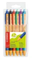 Produktbild: Druck-Kugelschreiber - STABILO pointball - 6er Pack - mit 6 verschiedenen Farben