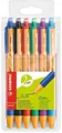 Produktbild: STABILO Pointball Kugelschreiber 6 Farben Strichstärke M 0,5 mm 6er Pack