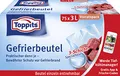 Produktbild: Toppits Gefrierbeutel Vorratspack, 3 Liter, 75 Stück, Standboden, Transparent