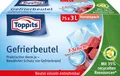 Produktbild: Toppits Gefrierbeutel 75x 3L Frischhaltebeutel Schutz vor Gefrierbrand