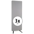 Produktbild: Pronomic DiviRoom-162 GY Raumtrenner 3x Set
