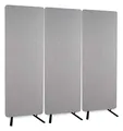 Produktbild: 3X Pronomic DiviRoom-162 GY Raumtrenner - Mobiler Sichtschutz für Büro und zu Hause - Home Office Raumteiler, Sichtschutz und Schallschutz - 60 x 167 cm - Optimiert die Raumakustik - Grau
