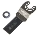 Produktbild: wolfcraft Tauchsägeblatt „PRO“ BiM, Universal-Aufnahme für Vibrationssäge I 3952000 I für Holz mit Nägeln, NE-Metalle I ideal für Länggschnitte