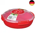 Produktbild: Microwave runde Mikrowellenschüssel | 1,29 l Mikrowellenbehälter mit Dampfventil