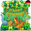 Produktbild: YinQin 143 Stück Geburtstag Dinosaurier Ballon Dekoration mit Füllpumpe, Happy B