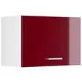 Produktbild: Vicco Hängeschrank, Rot, Weiß, Holzwerkstoff, 1 Fächer, Rechteckig, 60x40x31 cm, Küchen, Küchenmöbel, Küchenschränke, Küchenoberschränke