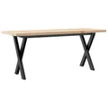 Produktbild: vidaXL Couchtisch X-Gestell 110x40x45,5 cm Massivholz Kiefer Stahl
