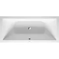 Produktbild: Duravit DuraSquare Einbau-Badewanne, rechteckig, mit Gestell, 2 Rückenschrägen, 1800x800mm, Weiß Matt, 700426000000000