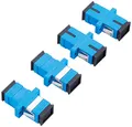 Produktbild: Delock LWL Kupplung SC Simplex Buchse/Buchse Singlemode 4 Stück blau