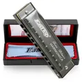 Produktbild: East top Mundharmonika C, Diatonische Mundharmonika Blau 10 Holes Professionelles Diatonic Blues Harmonica Für professionelle Spieler, Anfänger, Studenten, Erwachsene als Geschenk