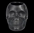 Produktbild: Zahnputzbecher - schwarzer Totenkopf - Gothic Badezimmer Dekoration