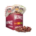 Produktbild: Wild West Beef Jerky, Mix Box 25g, 16er Pack mit 6x Original, 6x Honey BBQ, 4x Jalapeno, Rinderdörrfleisch, Beef Jerky high Protein Trockenfleisch, Protein Snack