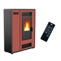 Produktbild: Sannover Air Slim Astral Pelletofen 12,2 kW Bordeaux