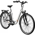 Produktbild: Zündapp Z510 E Bike 28 Zoll Damenfahrrad ab 155 cm mit 3 Gang Nabenschaltung und Rücktrittbremse weiß/orange