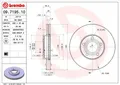 Produktbild: 2x BREMBO Bremsscheibe 09.7195.10 für VW
