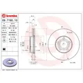 Produktbild: 2x Bremsscheibe BREMBO 09.7195.10 passend für AUDI VW