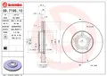 Produktbild: 2 x BREMBO 09.7195.10 Bremsscheibe für ,VW