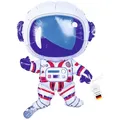 Produktbild: little Birthday Aufblasbares Partyzubehör kleiner Astronaut für eine Weltall Party, Astronaut blau