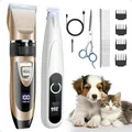Produktbild: PAPMINI 2 in 1 Hundeschermaschine, Extra Leise Hundepfoten Trimmer mit LED-Licht, Professionelle Schermaschine Hund & Pfotentrimmer, Type-C Fellschere für kleine und große Hunde, Katzen