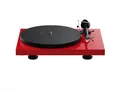 Produktbild: Pro-Ject Plattenspieler Debut EVO II hochglanz Rot Pick it MM EVO + Haube