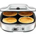 Produktbild: Rommelsbacher Waffeleisen PC 1800 Pancakemaker für süße oder würzige Pancakes, 1800 W silberfarben